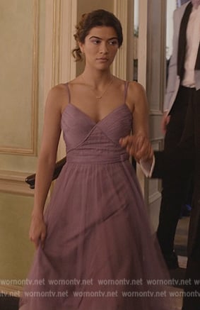 Jess’s violet maxi dress on National Treasure: Edge of History
