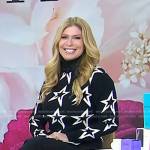 Jill’s black star print sweater on Today