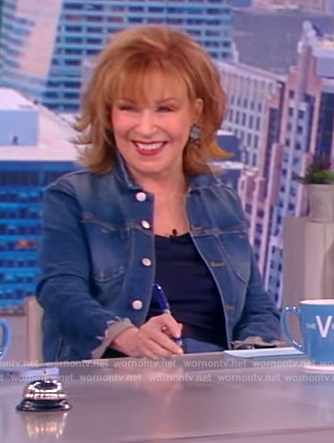 Joy’s distressed denim jacket on The View