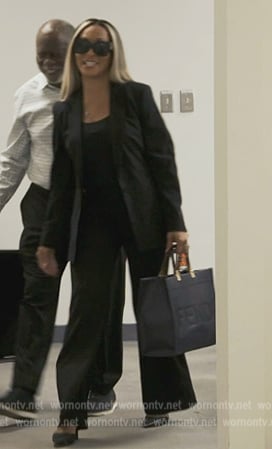 Karen’s black Fendi bag on The Real Housewives of Potomac