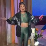 Kathy Buccio’s metallic top and leggings on Sherri