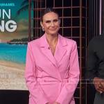 Keltie Knight’s pink blazer dress on E! News