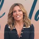Kit’s navy contrast trim polo on Access Hollywood
