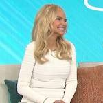 Kristin Chenoweth’s white ribbed mini dress on Sherri