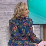 Kristin O’Keeffe’s blue floral print maxi dress on Sherri