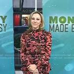 Kristin O’Keeffe Merrick’s pink floral ruffle dress on Today