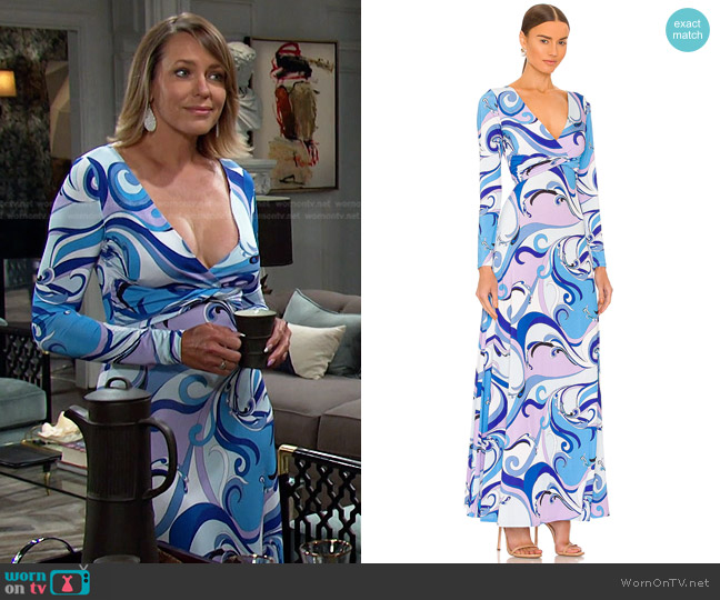L'Agence Nolita Twist Front Dress worn by Nicole Walker (Arianne Zucker) on Days of our Lives