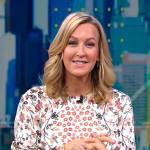 Lara’s white floral print top on Good Morning America