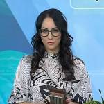 Lauren Goode’s white printed blouse on Today