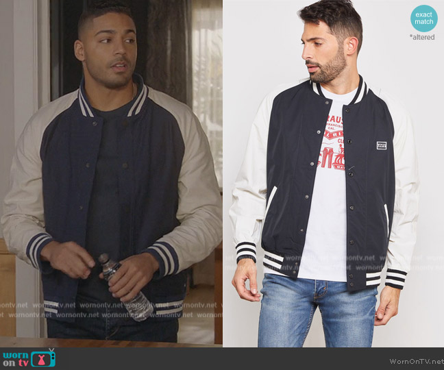 Levis Varsity Bomber Jacket worn by Jordan Baker (Michael Evans Behling) on All American