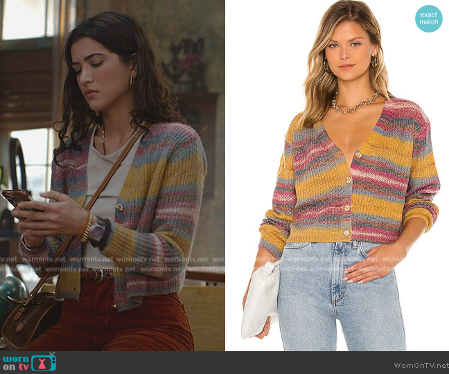 Line & Dot Be Mine Multi Sweater worn by Jess Valenzuela (Lisette Olivera) on National Treasure: Edge of History