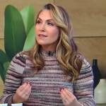 Lori Bergamotto’s stripe marled sweater on Good Morning America