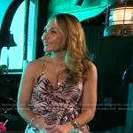 Lori’s pink leaf print dress on Good Morning America