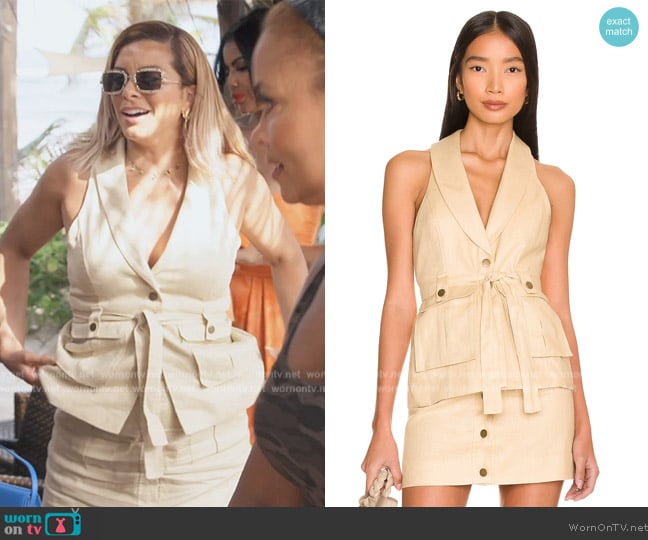 Lovers and Friends Tish Vest worn by Robyn Dixon on The Real Housewives of Potomac