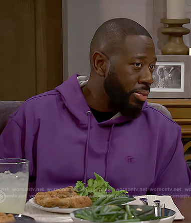 Malcolm’s purple hoodie on The Neighborhood