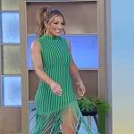 Mandy Rose’s green fringe dress on Tamron Hall Show