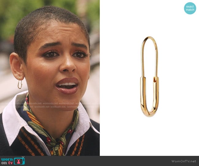 Maria Black Heroes Chance Mini Earring worn by Julien Calloway (Jordan Alexander) on Gossip Girl