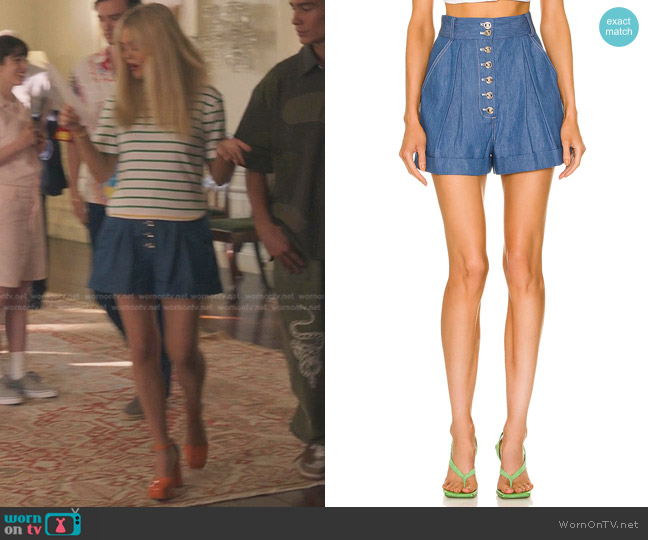 Matthew Bruch Button Fly Short worn by Audrey Hope (Emily Alyn Lind) on Gossip Girl