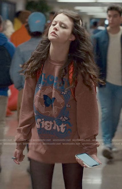 Maxine’s Good Night graphic sweatshirt on Ginny & Georgia