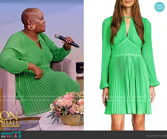 MICHAEL Michael Kors Pleated Keyhole Dress worn by Sonya Renee Taylor on Tamron Hall Show