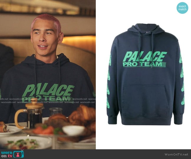 Palace Pro Tool Hoodie worn by  Akeno Menzies (Evan Mock) on Gossip Girl