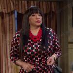 Paulina’s geometric print dress on Days of our Lives