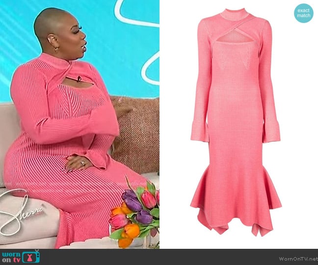 3.1 Phillip Lim Cut-out ribbed knit dress worn by Symone D. Sanders-Townsend on Sherri