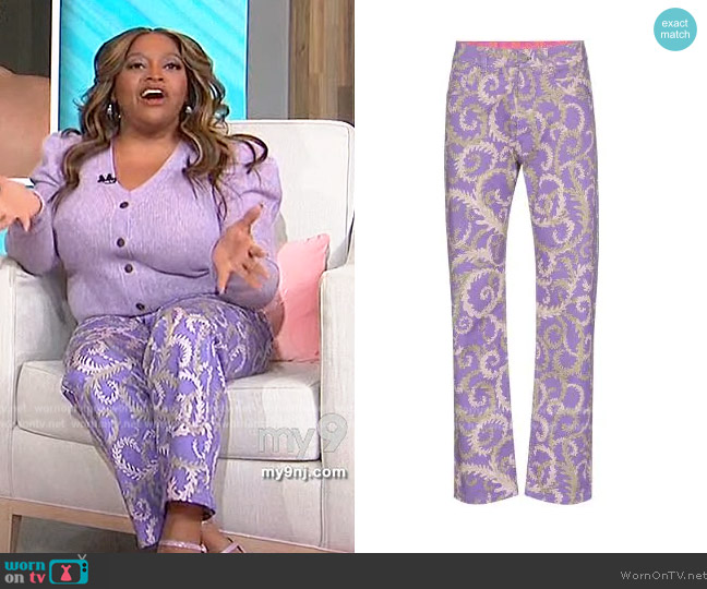 Pucci x KOCHE Selva-print jeans worn by Sherri Shepherd on Sherri