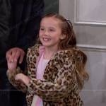 Rachel’s rainbow dress and leopard jacket on Days of our Lives