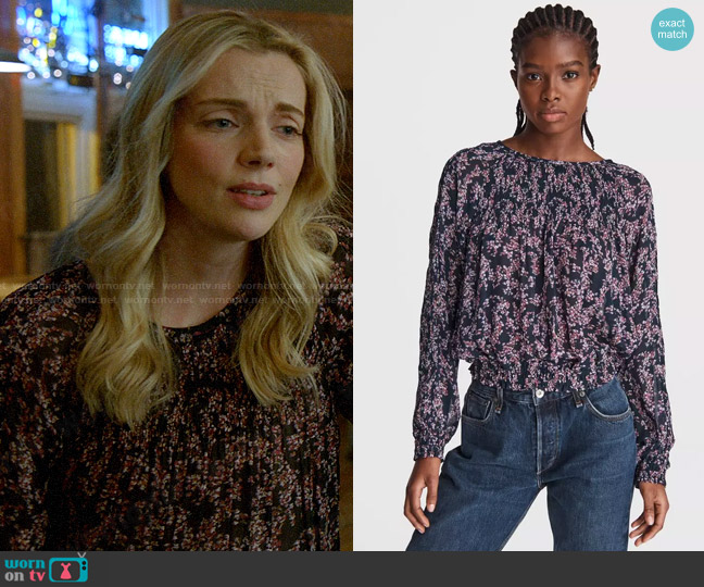Rag and Bone Celeste Floral Top worn by Sylvie Brett (Kara Killmer) on Chicago Fire