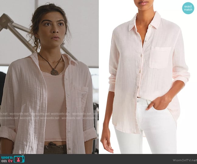 Rails Ellis Cotton Shirt worn by Jess Valenzuela (Lisette Olivera) on National Treasure: Edge of History