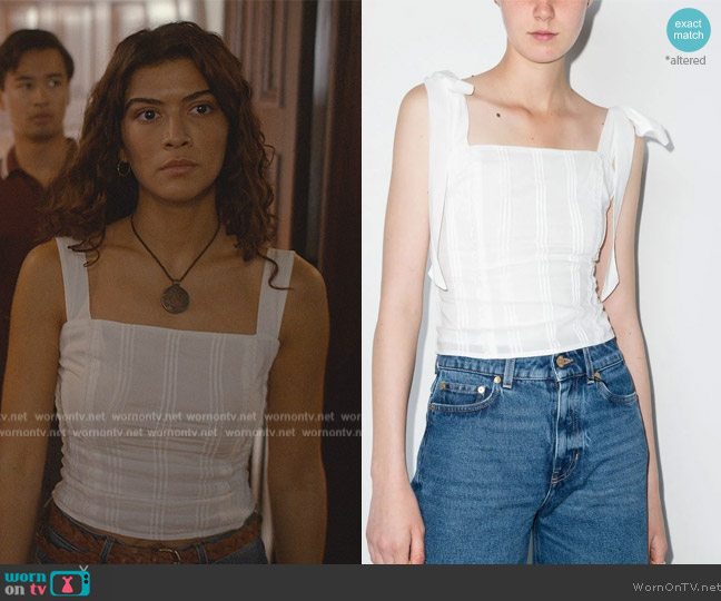 Reformation Adelia Tank Top worn by Jess Valenzuela (Lisette Olivera) on National Treasure: Edge of History