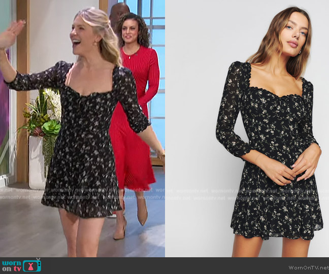 Reformation Remi Dress worn by Amanda Kloots on The Talk