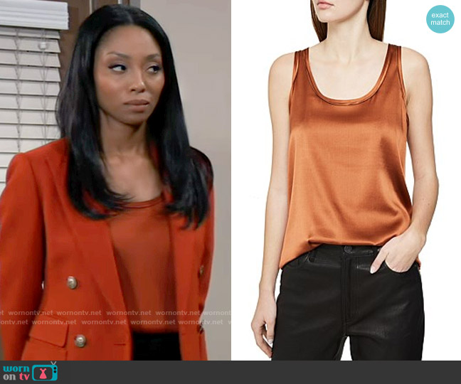 Reiss Remey Vest worn by Jordan Ashford (Tanisha Mariko Harper) on General Hospital