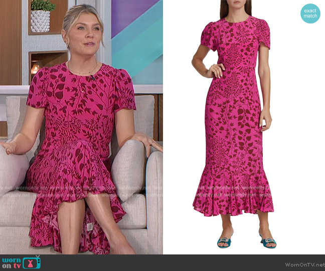Rhode Lulani Dress worn by Amanda Kloots on The Talk