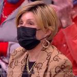 Rosa Beza’s Gucci logo canvas blazer on The View