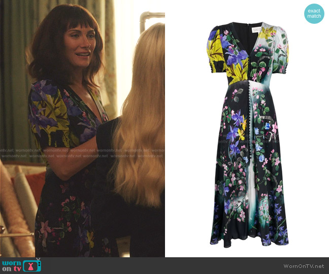 Saloni Lea Floral-Print Dress worn by Katherine Hope (Laura Benanti) on Gossip Girl