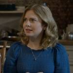 Sam’s blue scalloped trim sweater on Ghosts