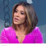 Sara Azari’s pink velvet mini dress on Good Morning America