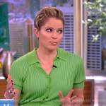 Sara’s green ribbed maxi dress on The View