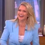 Sara’s light blue double breasted blazer on The View