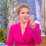 Sara’s pink double breasted blazer on The View