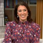 Sarah Gelman’s floral blouse on CBS Mornings
