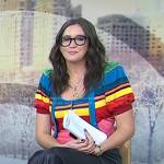Savannah’s multicolor striped top and cardigan on Today