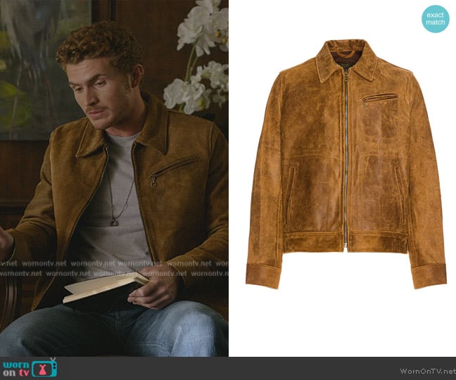 Schott Duke Unlined Rough Suede Jacket worn by Liam Sadusky (Jake Austin Walker) on National Treasure: Edge of History