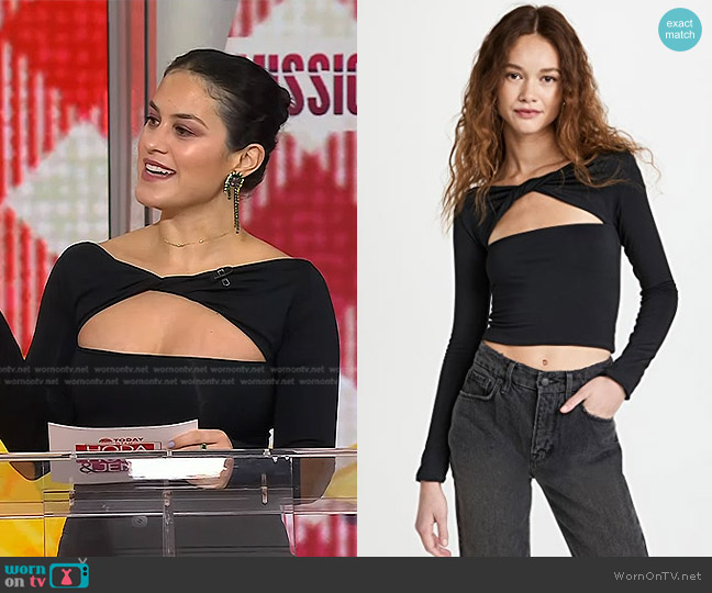 SER.O.YA Artemis Long Sleeved Top worn by Donna Farizan on Today