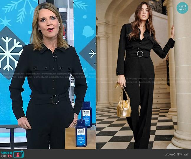 Sezane Brooklyn Jumpsuit worn by Savannah Guthrie on Today