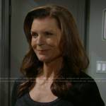 Sheila’s metallic black sweater on The Bold and the Beautiful