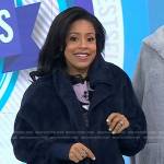 Sheinelle’s navy fleece jacket on Today