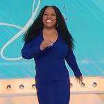 Sherri’s blue ribbed dress on Sherri